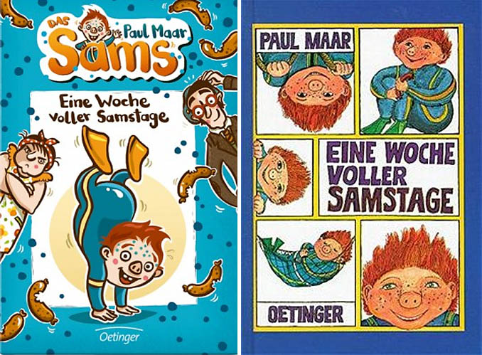 Maar, Paul: Eine Woche voller Samstage. Die Illustrationen von Paul Maar und Nina Dulleck im Vergleich