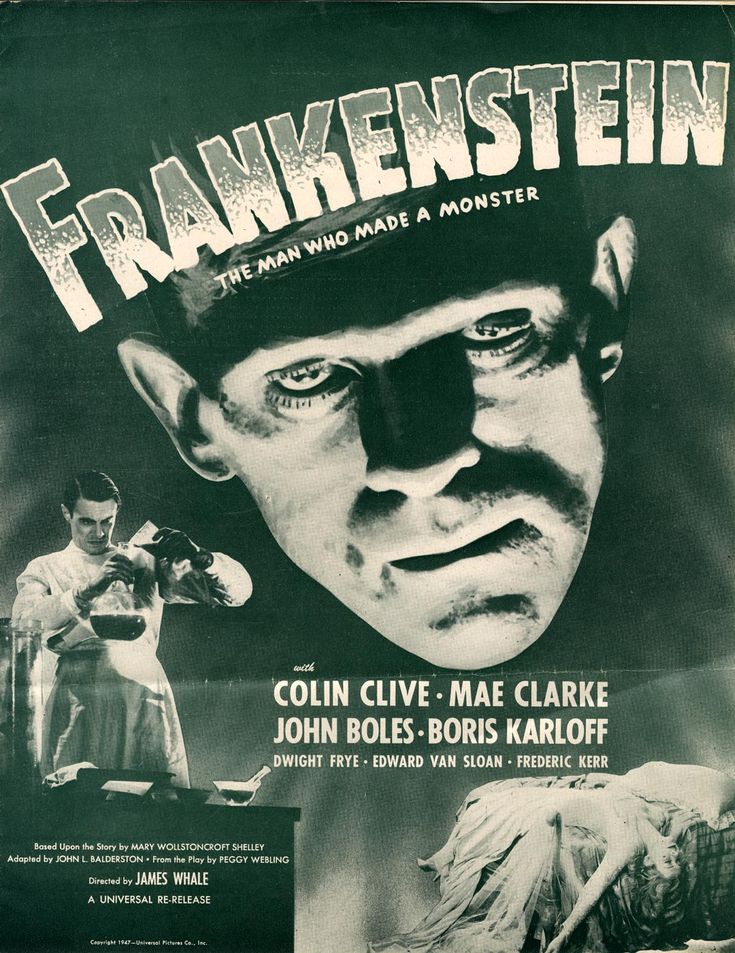 Originalposter des Films Frankenstein von James Whale, 1931