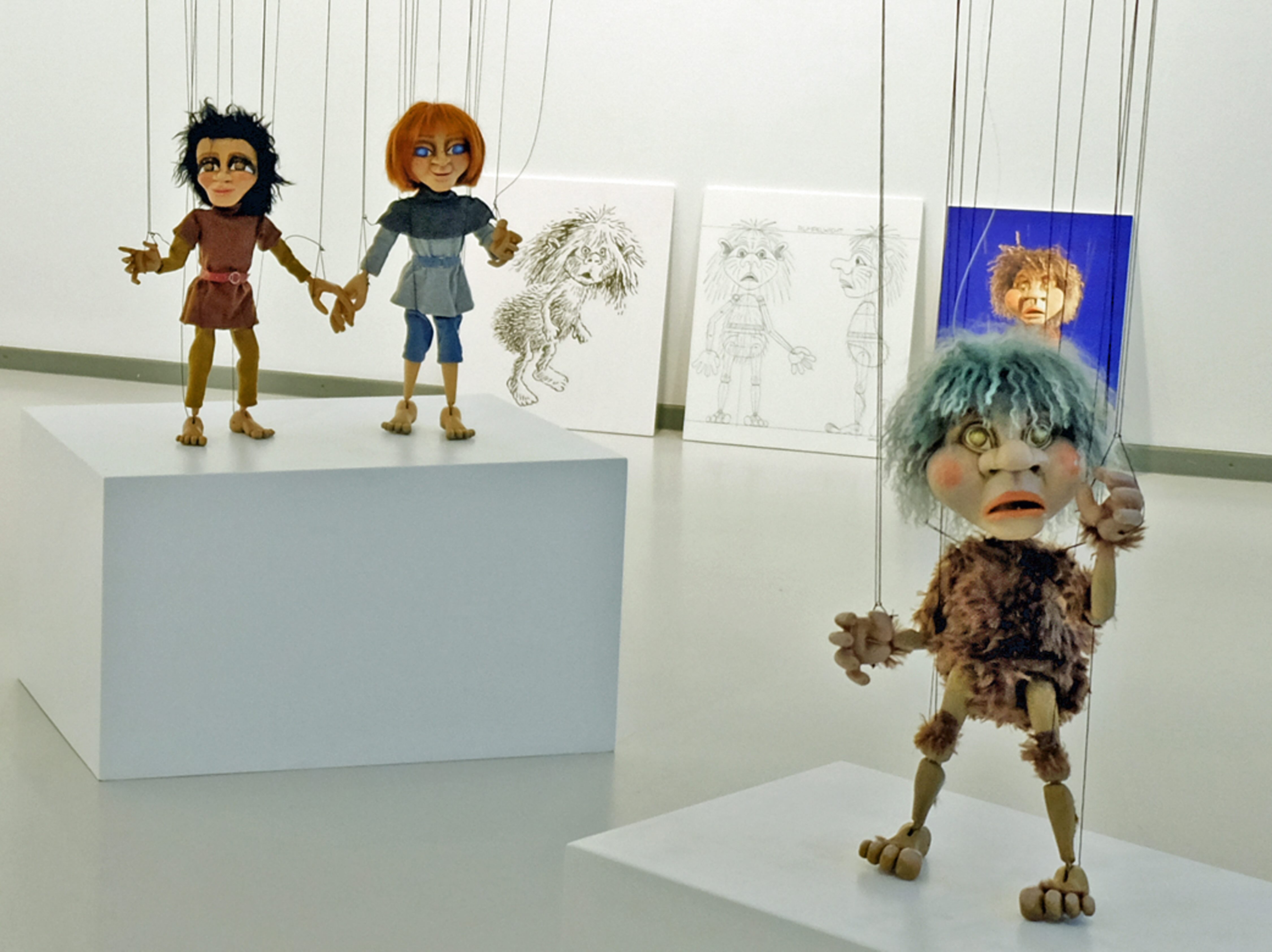 Düsseldorfer Marionetten Theater Lindgren Ausstellung Oberhausen Ronja Figuren